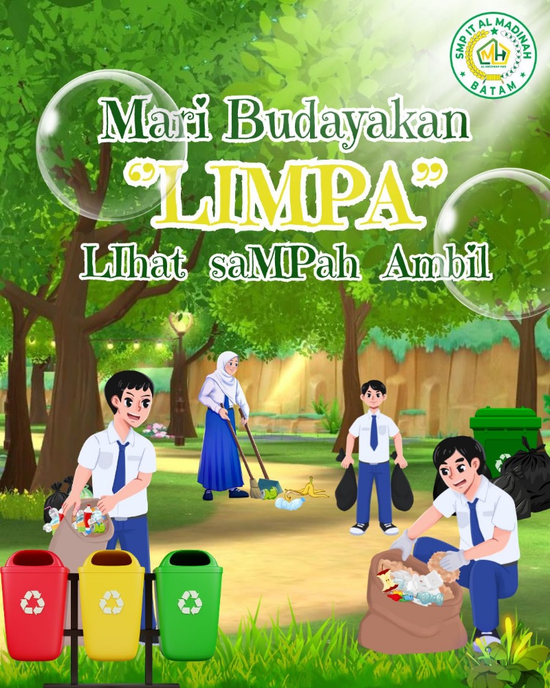 Gelorakan Budaya Bersih, Yayasan Al Madinah Batam Luncurkan Program "LIMPA" (Lihat Sampah Ambil) dari Jenjang TK hingga SMP